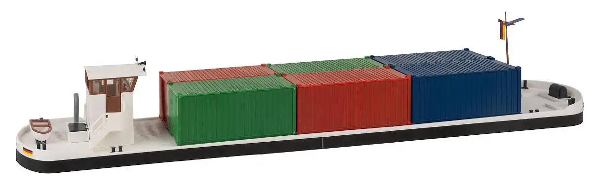 Faller 131013 Flussfrachter mit Containern
