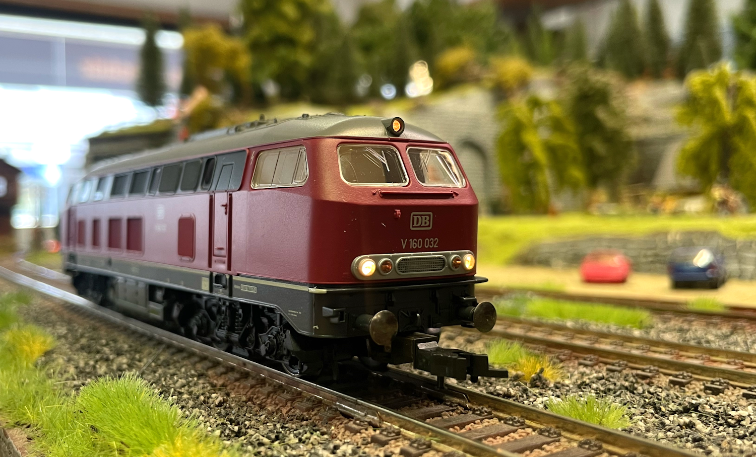 Diesellok V 160 032 der DB mit Sound Gleichstrom Fleischmann